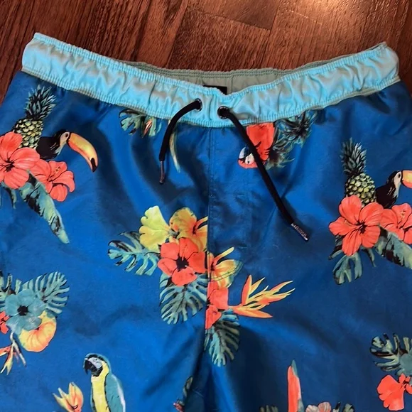 Hurley Tropical Lined Swim Trunks - Picture 3 of 7
